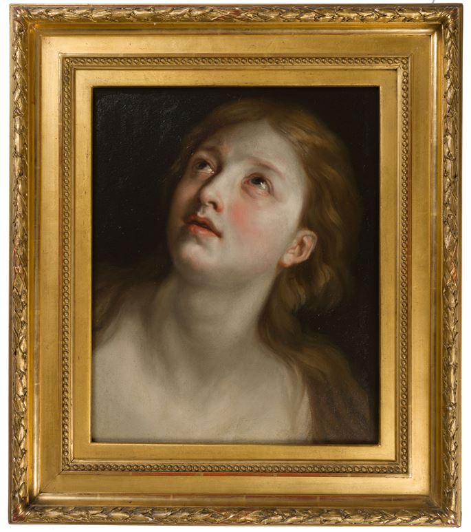 ANTON RAPHAEL  MENGS - Study for the Head of Mary Magdalene | MasterArt
